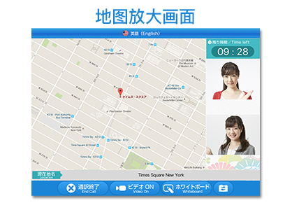 J-TALK Travel:地図拡大画面